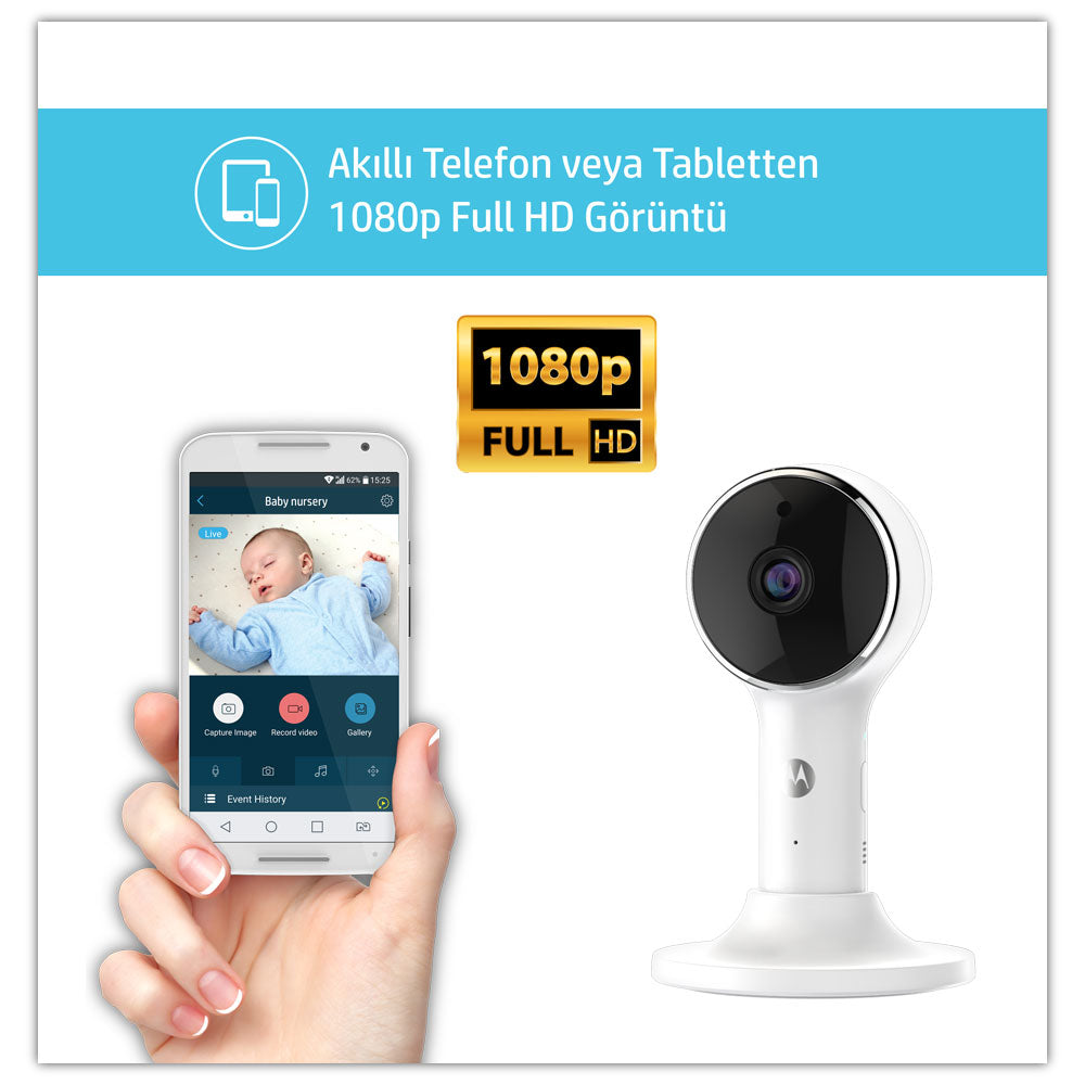 Motorola VM64 FHD Wifi  CONNECT Bebek Kamerası 4.3inç LCD