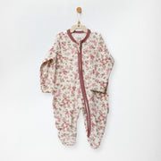 Andywawa Kız Bebek Romper Tulum- Floral Dreams Ekru