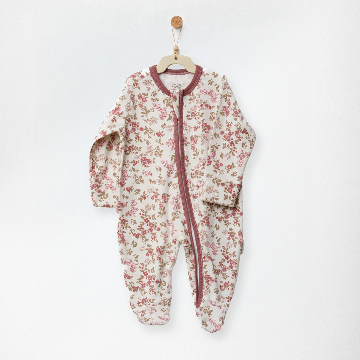 Andywawa Kız Bebek Romper Tulum- Floral Dreams Ekru