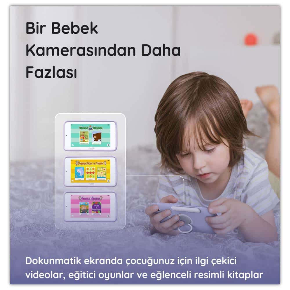 Hubble Nursery Pal Deluxe 5’’ Dokunmatik Ekranlı Pilli Bebek Kamerası