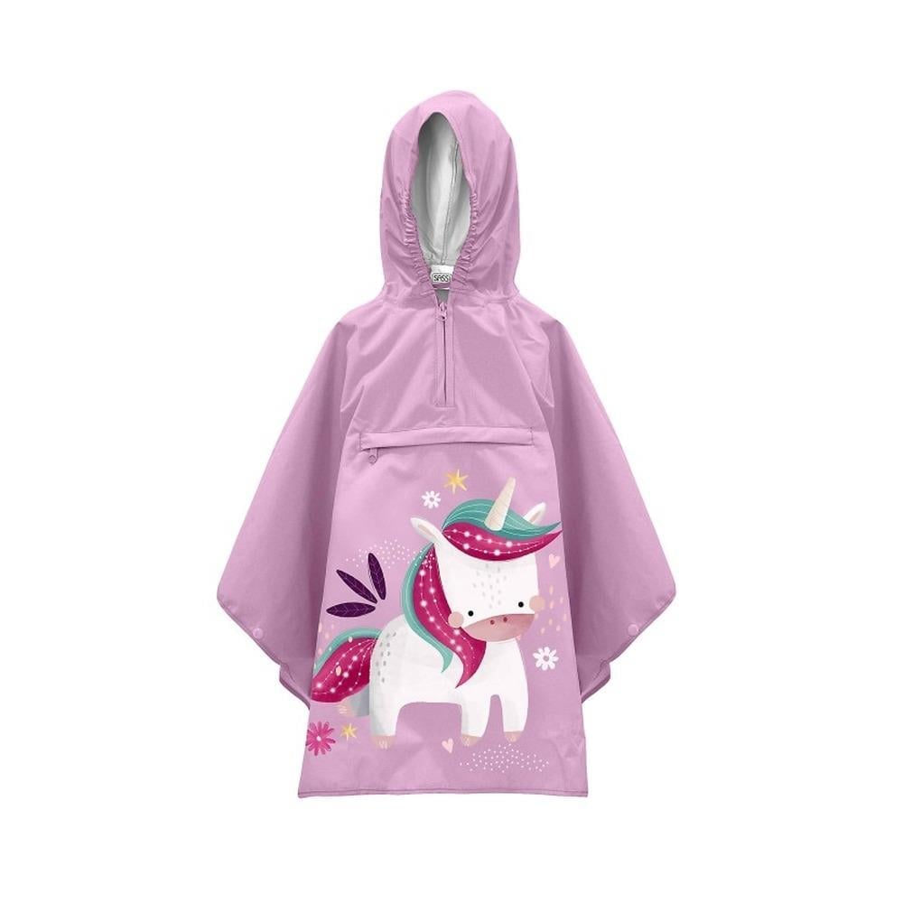 Sassi Çocuk Panço Yağmurluk - Sevimli Unicorn - Rüzgarlık