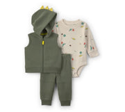 Carter's Erkek Bebek Yelekli 3'lü Set Yeşil