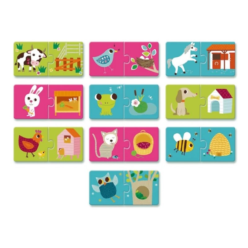 Djeco İkili Puzzle - Duo Habitat