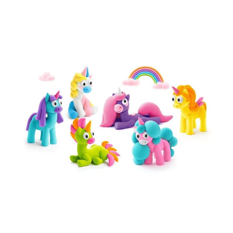 Hey Clay Yaratıcı Kil Seti - Rainbow Unicorns - Eğitici Oyuncak - Görsel 2