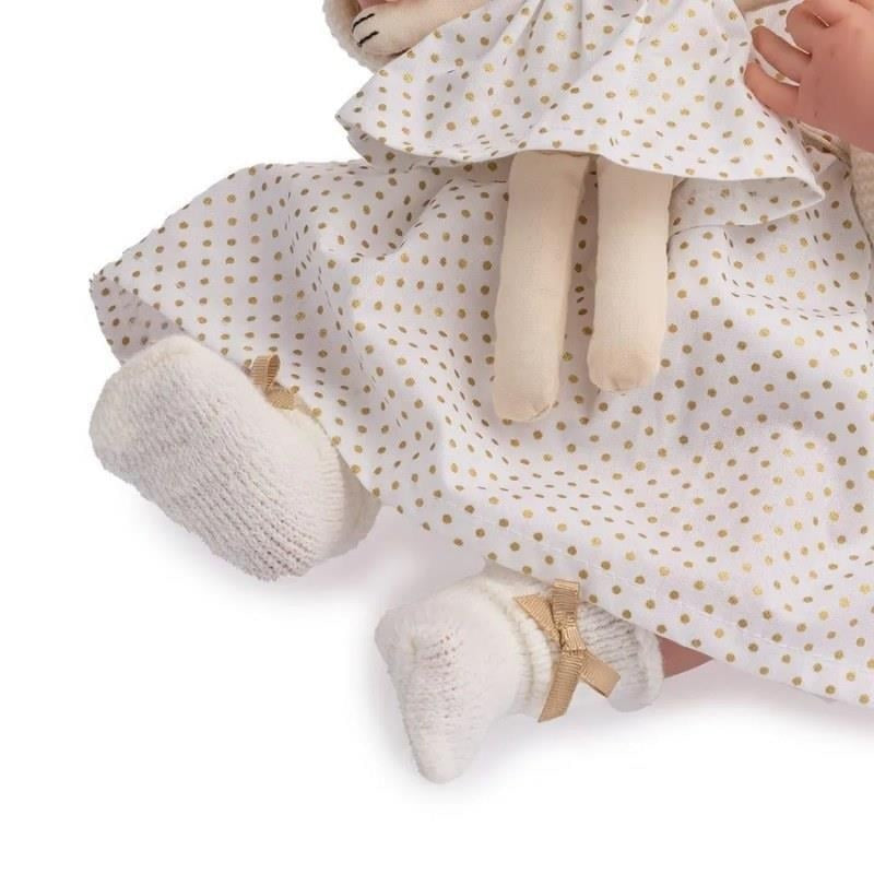 Berenguer Gerçekçi Yenidoğan Oyuncak Kız Bebek 39 cm - Beyaz Hırka ve Tavşanlı - Görsel 2