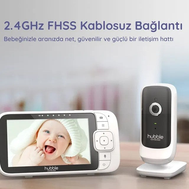 Hubble Nursery View Premium 5 İnç Dijital Ekranlı Bebek Kamerası