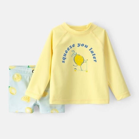 Carter's Erkek Bebek Güneş Koruyucu Mayo Set Sarı