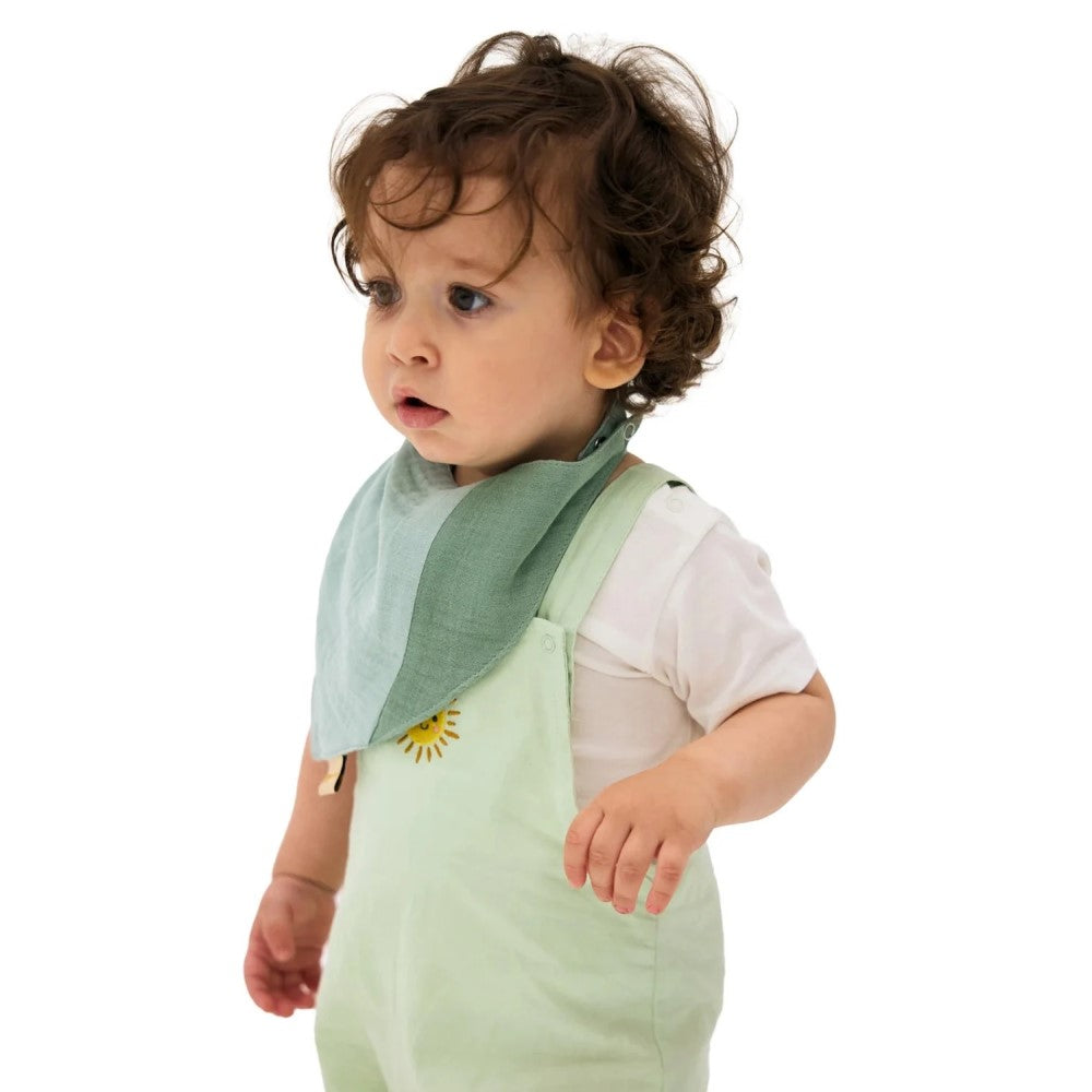 Miniboni 3 lü Müslin Fular Önlük Yeşil