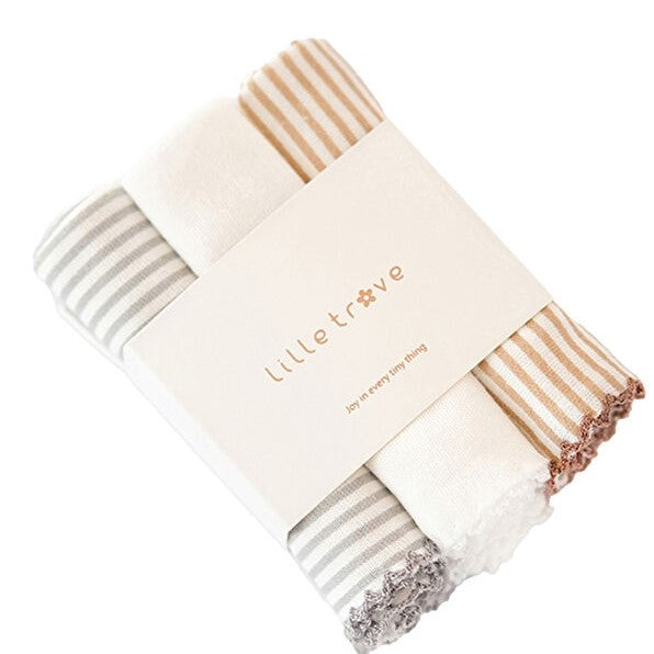 Lille Trove %100 Pamuk Ağız Mendili 3 lü