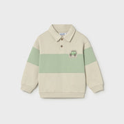 Mayoral Yazlık Erkek Bebek Polo Yaka Sweatshirt Bej
