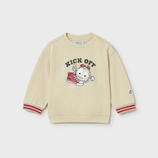 Mayoral Yazlık Erkek Bebek Sweatshirt Bej