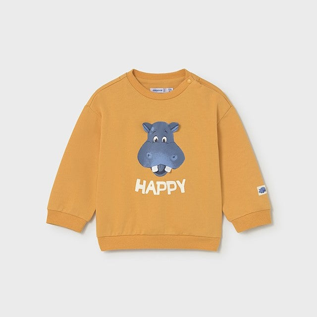 Mayoral Yazlık Erkek Bebek Sweatshirt Sarı