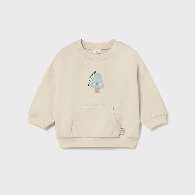 Mayoral Yazlık Bebek Sweatshirt Bej