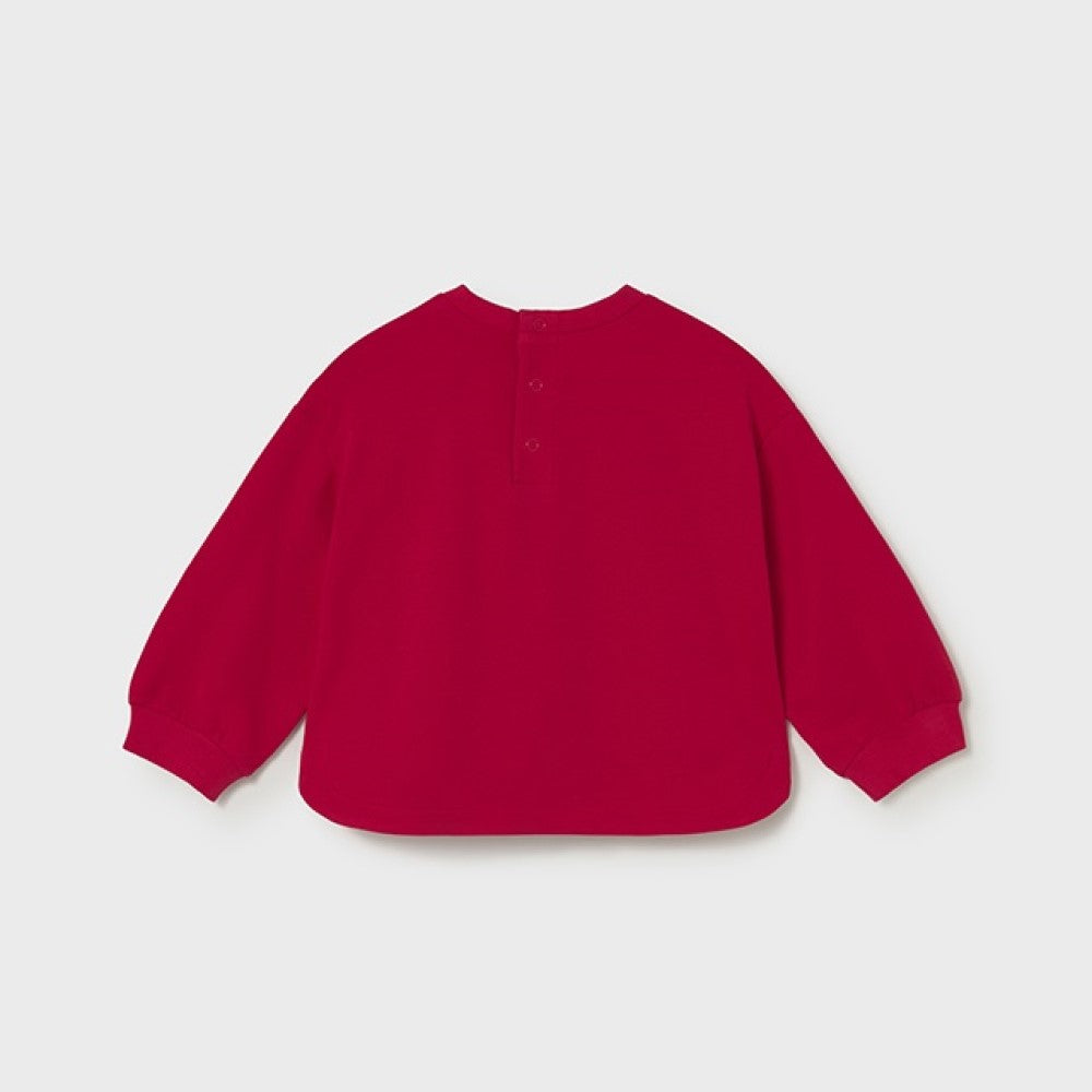 Mayoral Yazlık Kız Bebek Sweatshirt Kırmızı