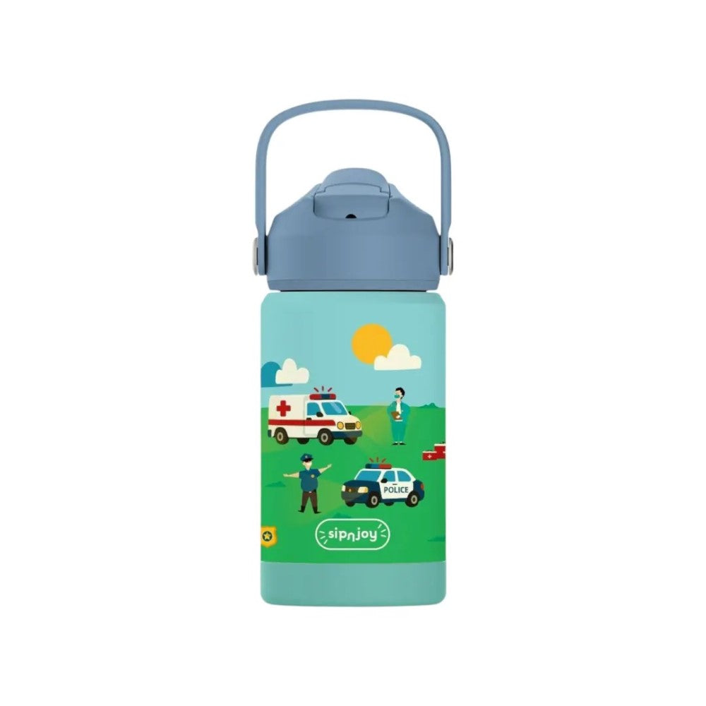 SipnJoy FlipSip Çocuk Su Termosu 360 ml - Rescue Crew (Emergency)
