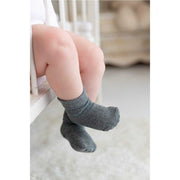 Mama Yoyo Nou Nou 3'lü Antrasit Bebek Çocuk Katlamalı Çorap Antrasit