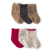 Carter's Kız Bebek 6'lı Çorap Set Ekru