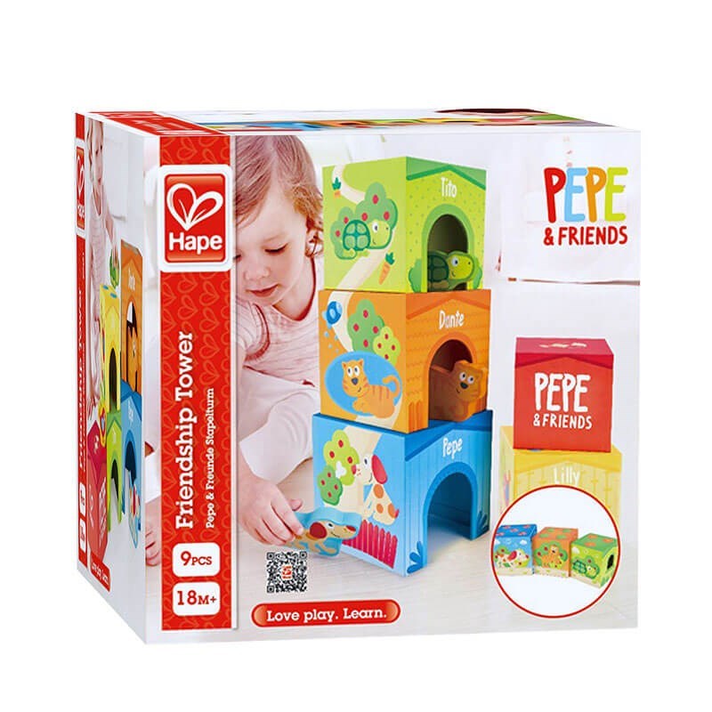 Hape Friendship Tower-Ahşap Küpler