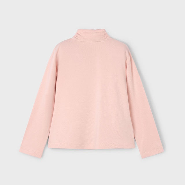 Mayoral Kışlık Kız Basic Yarım Balıkçı Viskos Bluz Pembe