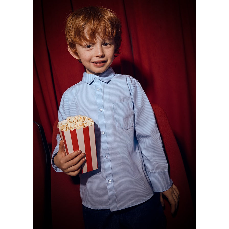 Mayoral Kışlık Erkek Basic Uzun Kol Gömlek Mavi