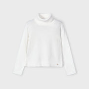 Mayoral Kışlık Kız Örme Balıkçı Yaka Kazak Ekru