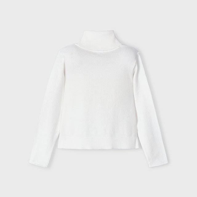 Mayoral Kışlık Kız Örme Balıkçı Yaka Kazak Ekru