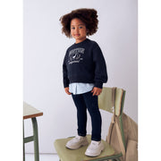 Mayoral Kışlık Kız Denim Tayt Pantolon Lacivert