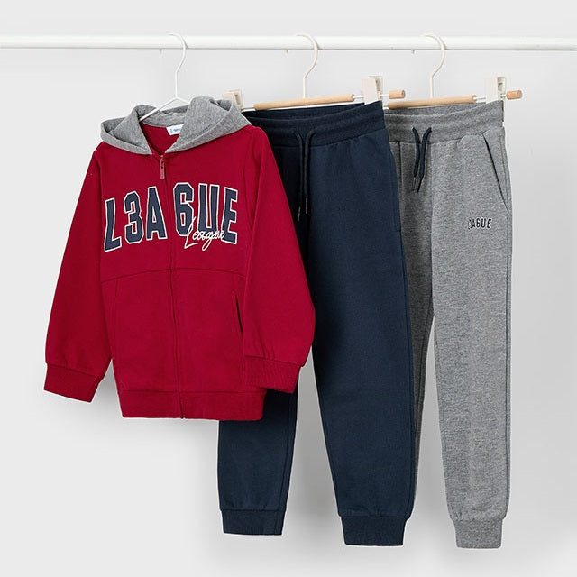 Mayoral Kışlık Erkek Ceket Eşofman Üçlü Set Kırmızı