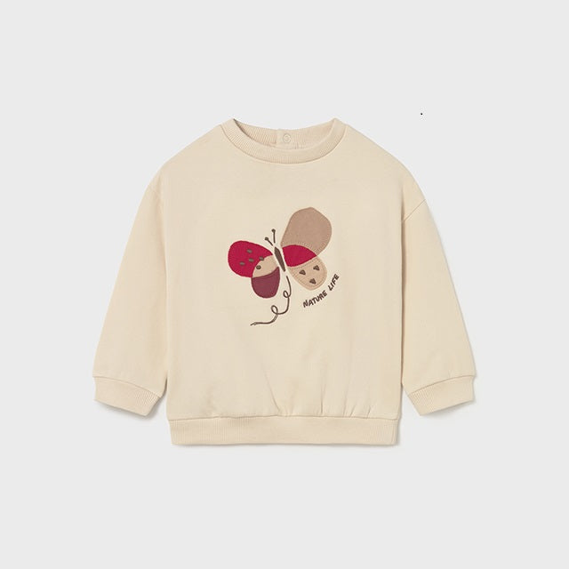 Mayoral Kışlık Kız Bebek Sweatshirt Bej