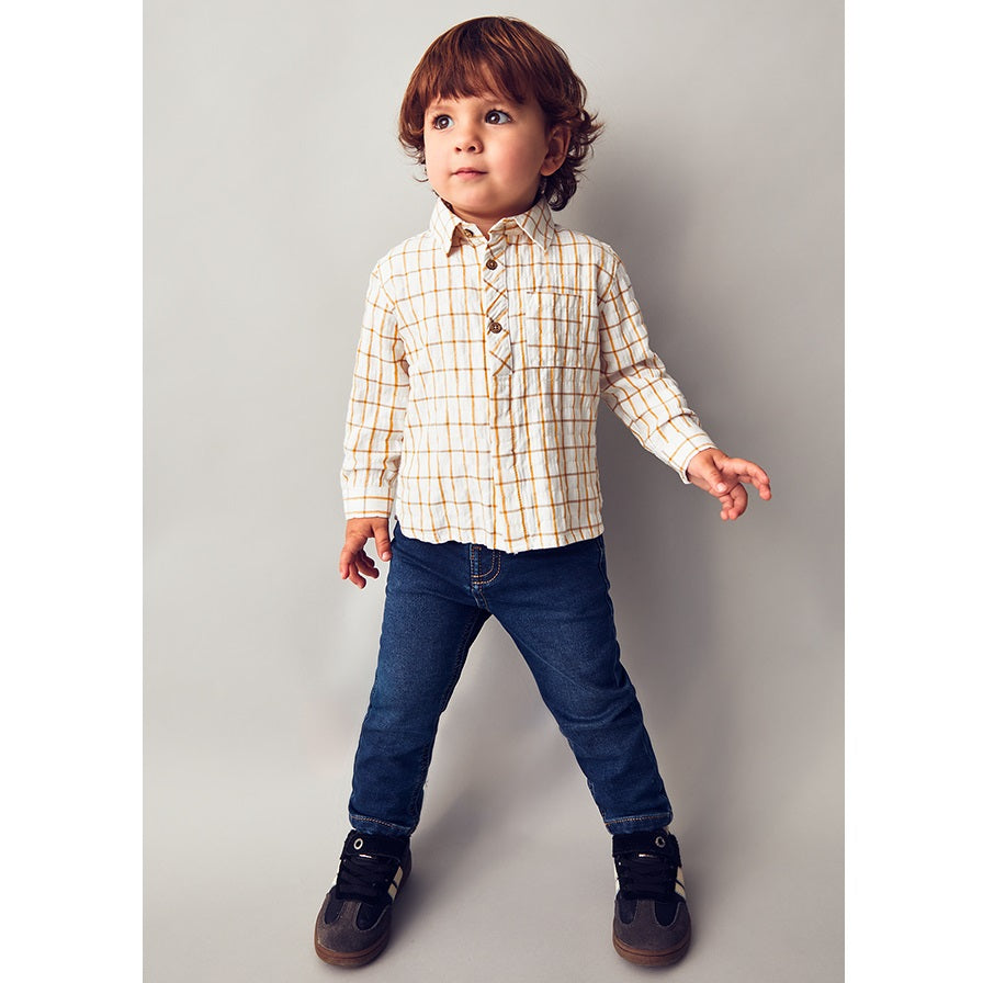 Mayoral Kışlık Erkek Bebek Yumuşak Denim Pantolon Lacivert