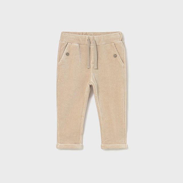 Mayoral Kışlık Erkek Bebek Kadife Pantolon Bej
