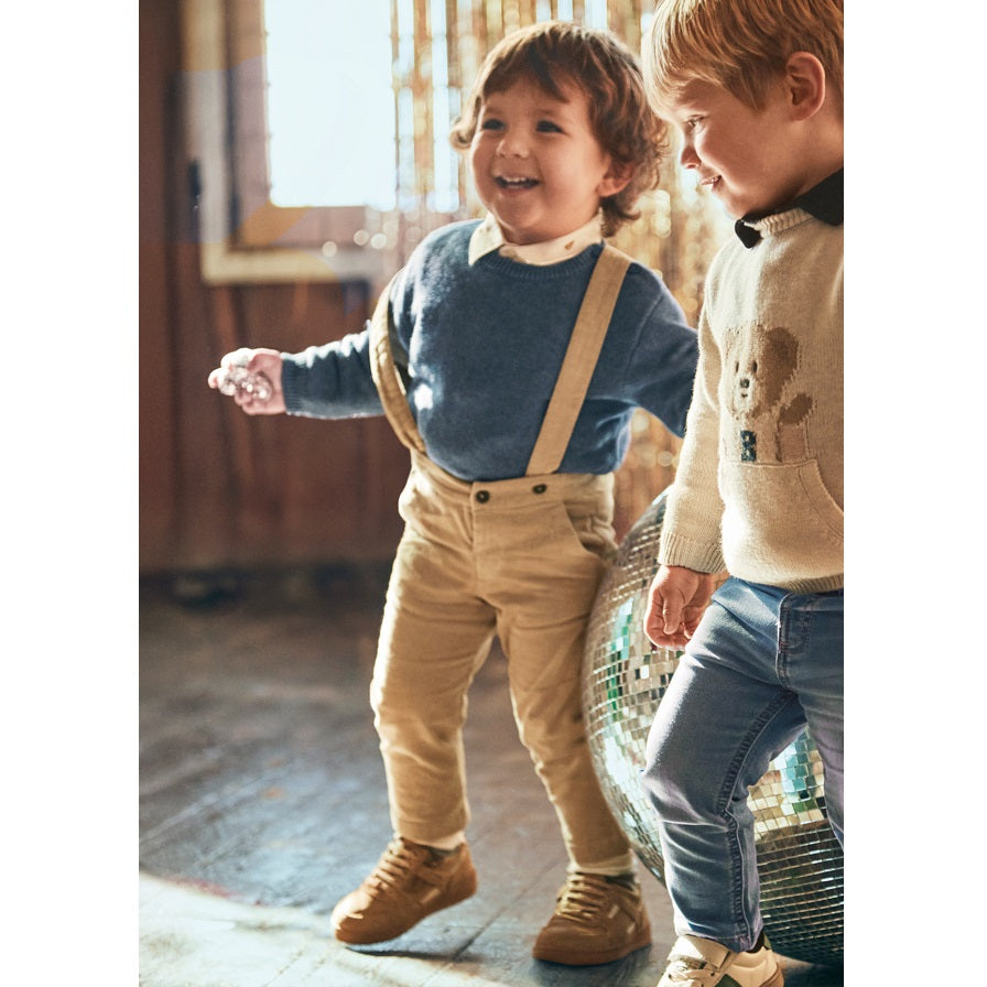 Mayoral Kışlık Erkek Bebek Askılı Pantolon Bej