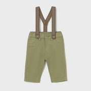Mayoral Kışlık Erkek Bebek Askılı Pantolon Yeşil
