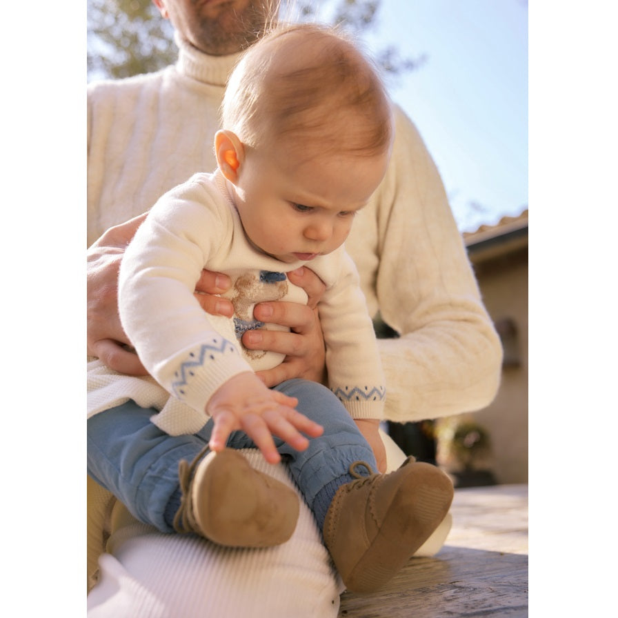 Mayoral Kışlık Erkek Bebek Örme Kazak Pantolon Set Mavi