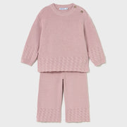 Mayoral Kışlık Kız Bebek Örme Kazak Pantolon Set Pembe
