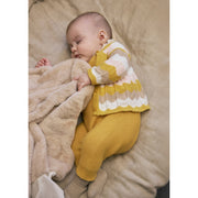 Mayoral Kışlık Kız Bebek Bluz Örme Ceket Tulum Set Sarı