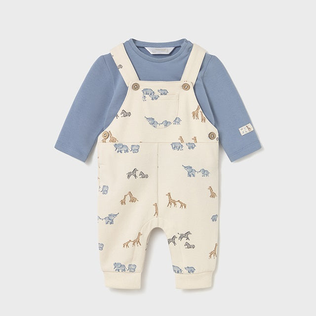 Mayoral Kışlık Erkek Bebek Bluz Tulum Set Mavi