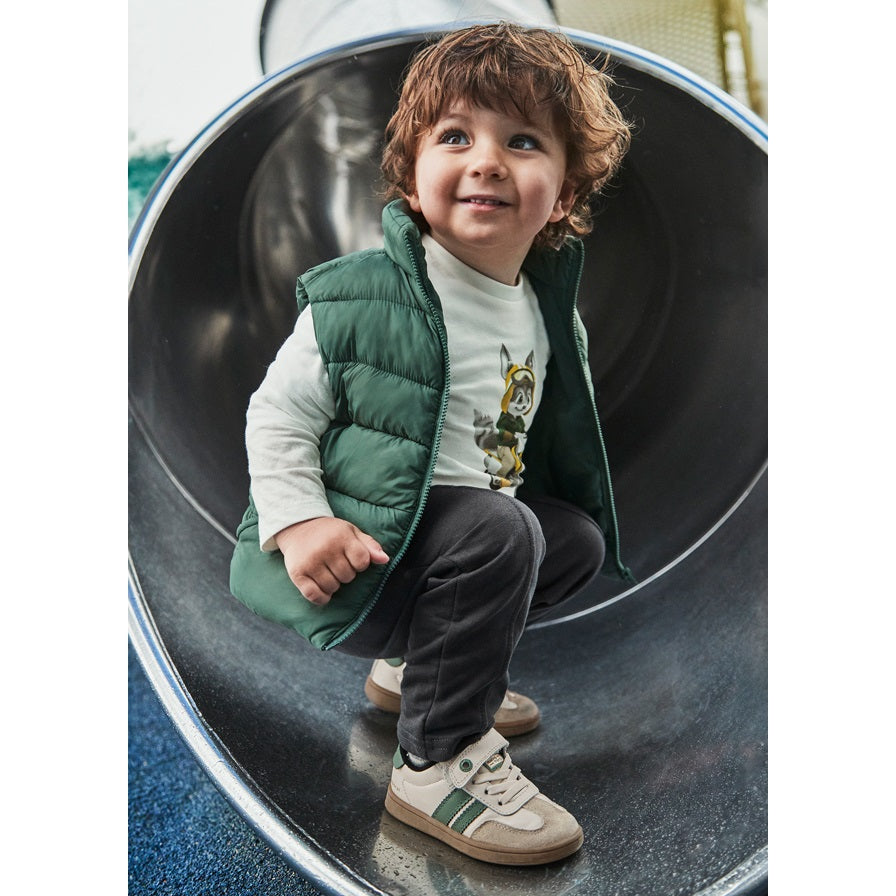 Mayoral Kışlık Erkek Bebek Anorak Yelek Sweatshirt Eşofman Set Yeşil