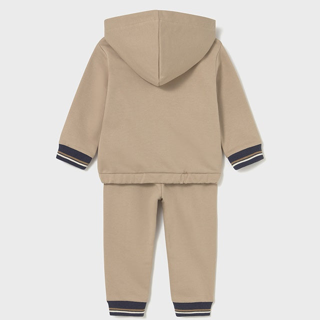 Mayoral Kışlık Erkek Bebek Ceket Eşofman İkili Set Bej