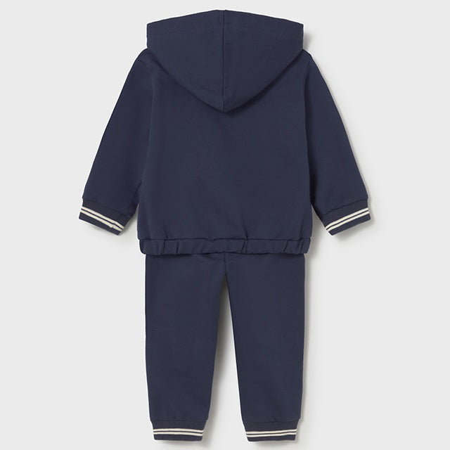 Mayoral Kışlık Erkek Bebek Ceket Eşofman İkili Set Koyu Mavi