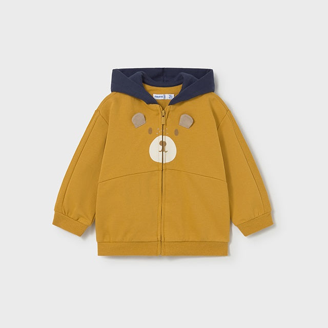 Mayoral Kışlık Erkek Bebek Ceket T-shirt Eşofman Üçlü Set Sarı