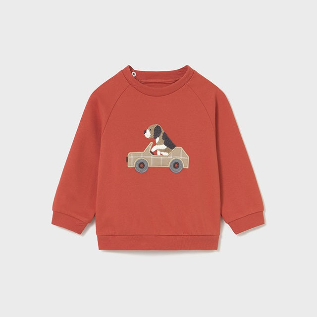 Mayoral Kışlık Erkek Bebek Sweatshirt Eşofman Üçlü Set Turuncu