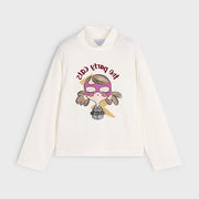 Mayoral Kışlık Kız Yarım Balıkçı Viskos T-shirt Ekru