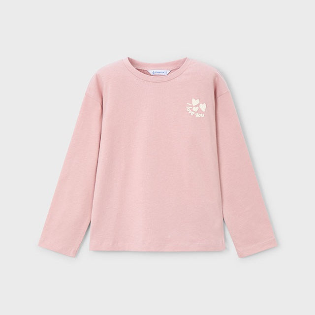 Mayoral Kışlık Kız Uzun Kol T-shirt Pembe