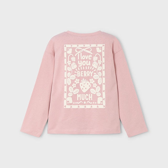 Mayoral Kışlık Kız Uzun Kol T-shirt Pembe