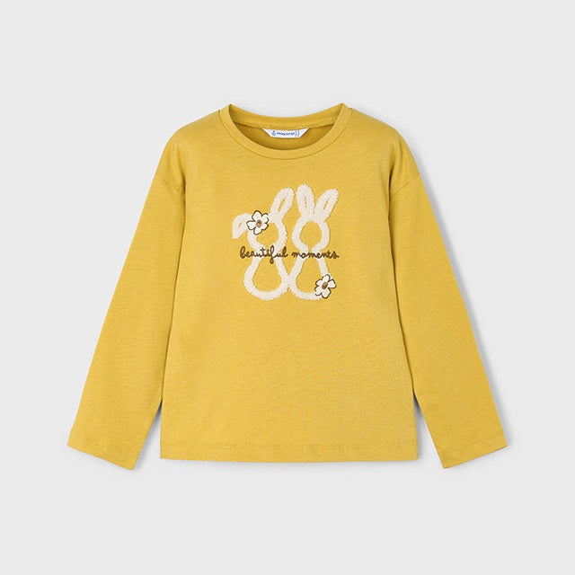 Mayoral Kışlık Kız Uzun Kol T-shirt Sarı