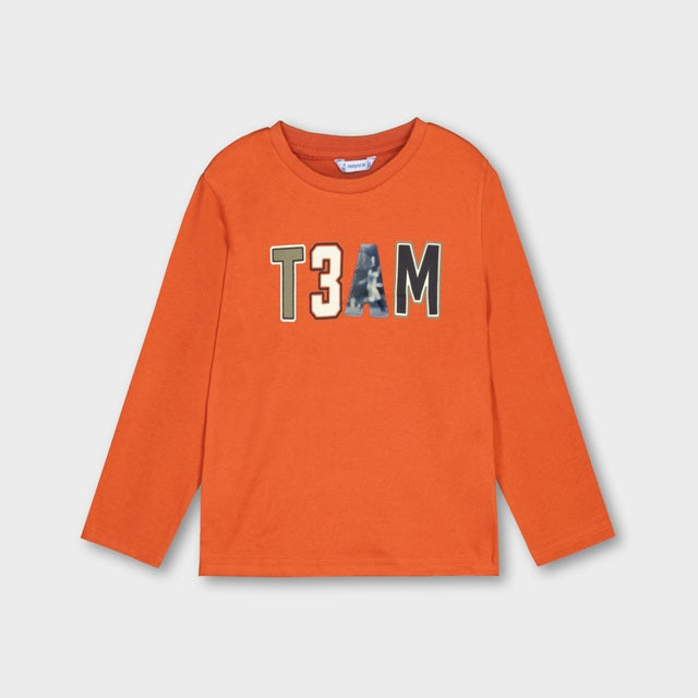 Mayoral Kışlık Erkek Uzun Kol T-shirt Turuncu