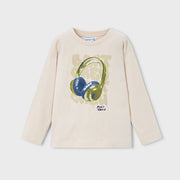 Mayoral Kışlık Erkek Uzun Kol T-shirt Bej