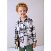 Mayoral Kışlık Erkek Ekose Uzun Kol Gömlek Gri