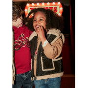 Mayoral Kışlık Kız Kürklü Anorak Yelek Siyah